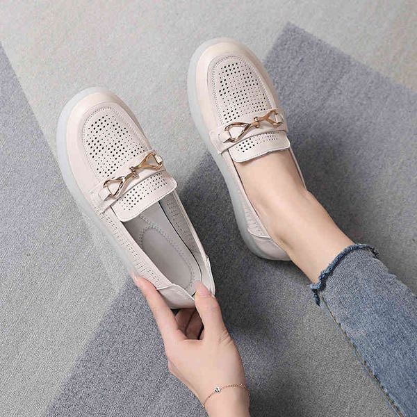 

dress shoes cow leather soft soled mother's shoes metal buckle women's single spring and summer lefu covered pregnant oiv5, Black