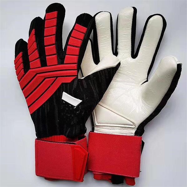 

new arrive ad predator latex football goalkeeper glove professional soccer training goalie gloves whole suppliers2422, Black