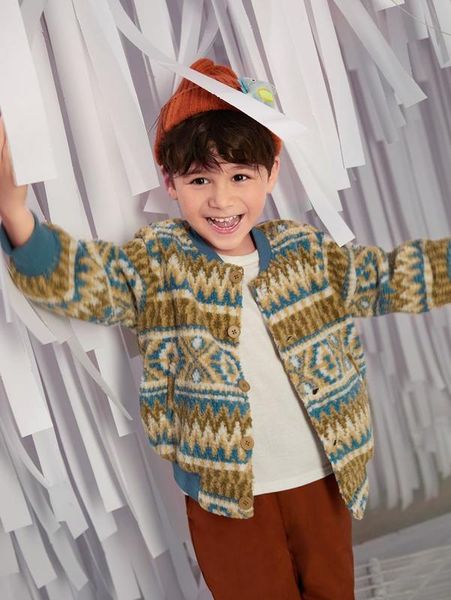 

toddler boys geo print button front jacket she, Blue;gray