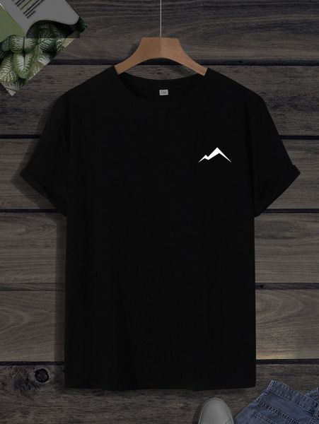 

men reflective geo print tee d1na#, White;black