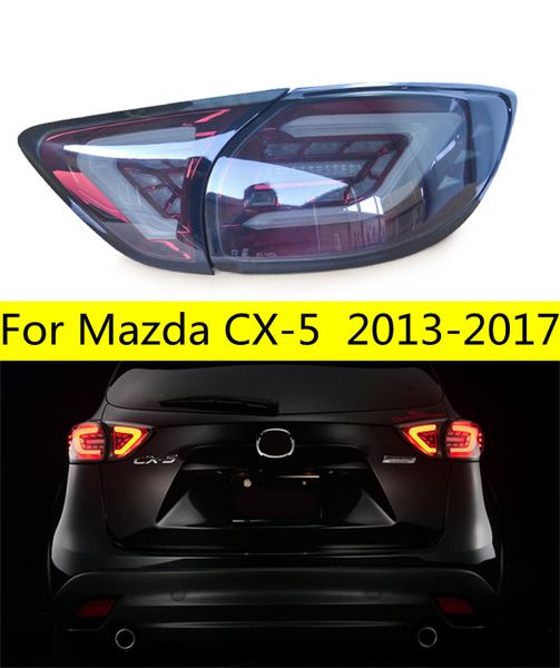 Lâmpada traseira de estilo de carro para Mazda CX-5 LED LED TALL FAIXA 2013-17 Freio LED Sinal de giro de luz de luz reverter Luzes traseiras