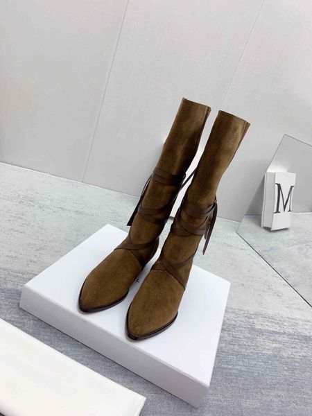 

fashion-chunky heel half boots zipper lace leather classic stretch women fashin designers pointed toe platform shoes woman knight boots, Black