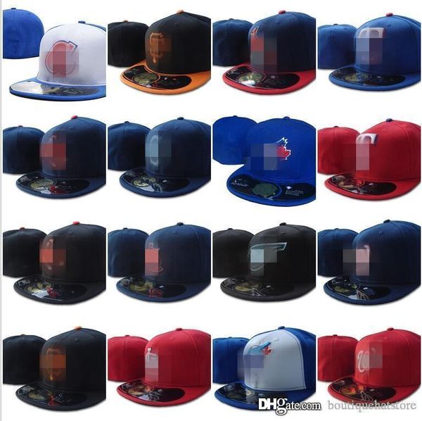 

2021 men's fitted hats man cool baseball caps flat peak hip hop toronto fitted cap men women full closed gorra wholesale, Blue;gray