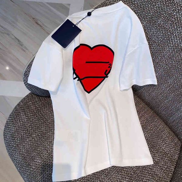 

women's t-shirt luxury women's t-shirt mens short sleeve fashion classic letter embroidery print designer lady loose and breathabl, White