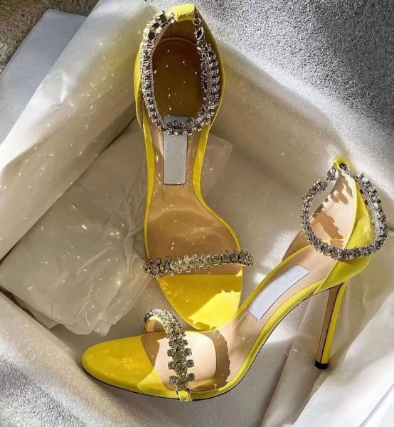 

perfect designer women's shiloh sandals shoes elegant crystla ankle strap lady high heels party wedding bride pumps gladiator sandalias, Black