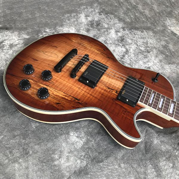 

chinese electric guitar custom special famle maple black hardware les high quality