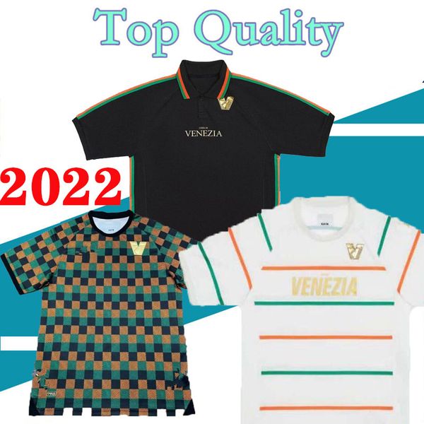 

22 23 venezia soccer jerseys fc home aramu forte peretz heymans tessmann crnigoi 2022 2023 black jersey football shirt di mariano ceccaroni, Black;yellow