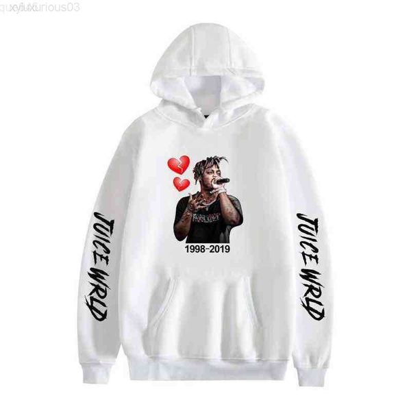 

basketball hoodie american singer juice wrld print fashion loose for men and women, Black