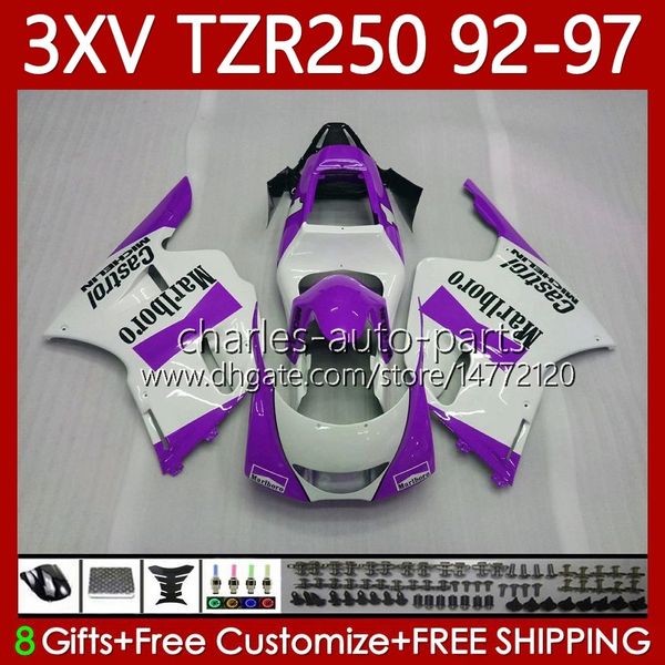 Kit de corpo para Yamaha TZR250-R TZR250RR YPVS 3xV TZR250R 92-97 117No.125 TZR 250 TZR250 New Purple R RS RR 1992 1993 1994 1995 1996 1997 TZR-250 92 93 94 95 97 97 Fairing OEM