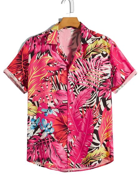 

men tropical print shirt l9vq#, White;black
