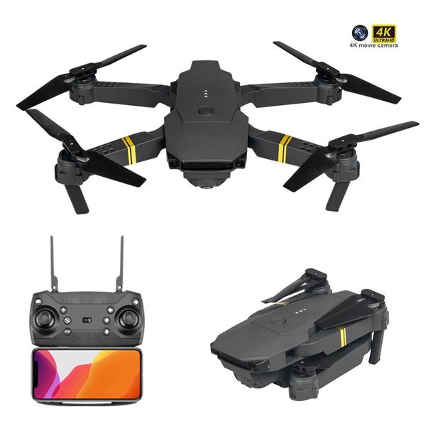 Drone com câmera 4k adultos adultos de controle remoto planing brinquedo simuladores iniciantes mini quadcopter Cool coisas de Natal Wi-Fi FPV Voo de vôo ajustável 2-2 e58