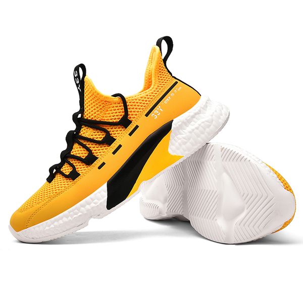 

yakuda online store running shoes men women yellow color fashionable young shoe popular sports footwear sneakers wpa20615, White;red