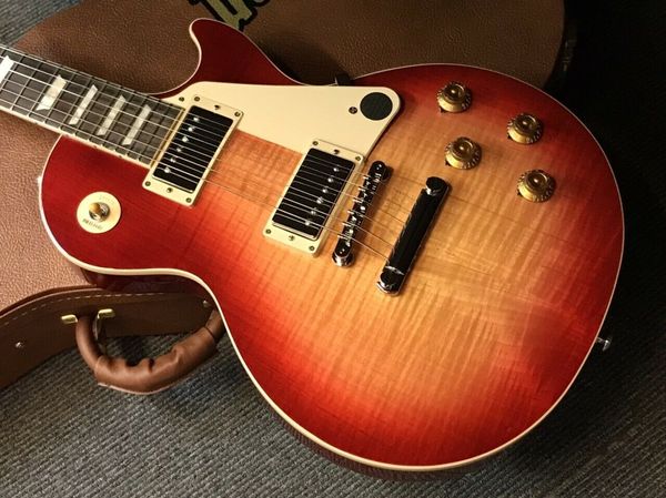 

les standard '50s figured (#220810062) heritage cherry sunburst electric guitar