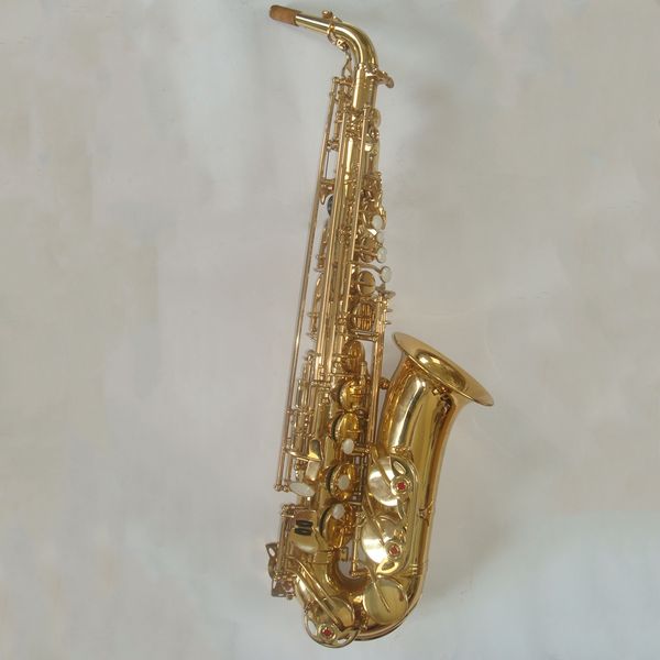 

high grade professional gold lacquer tone eb alto saxophone