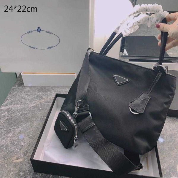 

2021 luxury women handbags purses designers crossbody shoulder bags 2-piece black totes brand handbag wallets nylon stylepd21010601