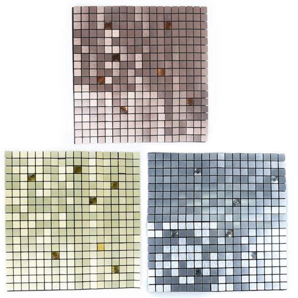 Adesivos de parede 1 pcs autoadesivo mosaico de diamante adesivo adesivo cozinha casca decalque decoração casa 300x300mm