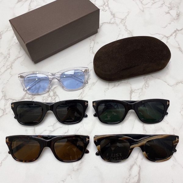 

50% discount for factory direct salessame black frame sunglasses tf237 protection for men and women, White;black