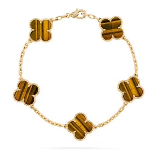 

2021 new fashion classic 925 sterling sier clover motifs bracelet four leaf lucky clover bracelet for women223u, Silver