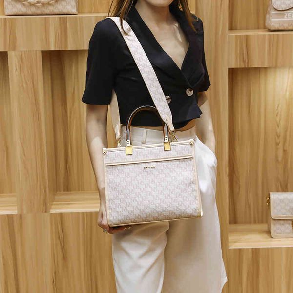 

women's bag new printed soft handle zipper women's portable tote bag bags