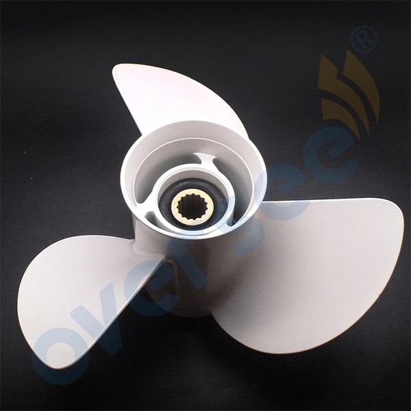 

replacement parts for yamaha oem outboard marine propeller 6e5-45941-00-el aluminum 13" diameter 19 pitch