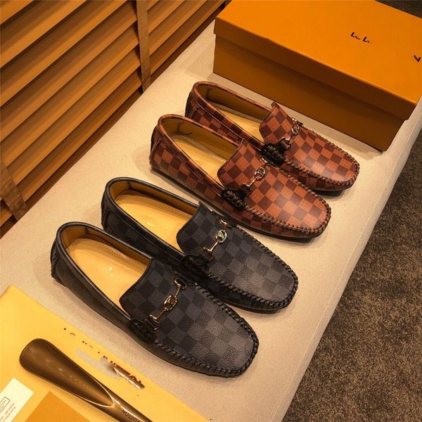 

man shoe leathers genuine summer mens moccasin shoes fashion designer leather loafer shoes men luxury big size 38-46 male casual footwear, Black