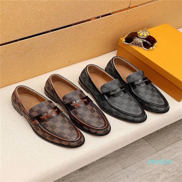 

designer men's fashion genuine leather formal party wedding dress shoes elegant suit business oxfords size 38-44203k, Black
