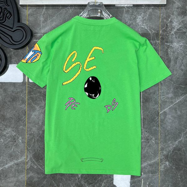 

fashion classic mens ch t shirts sanskrit letter t-shirt horseshoe cross pattern tshirts designers hip hop sweater woman summer tees lzd7, White;black