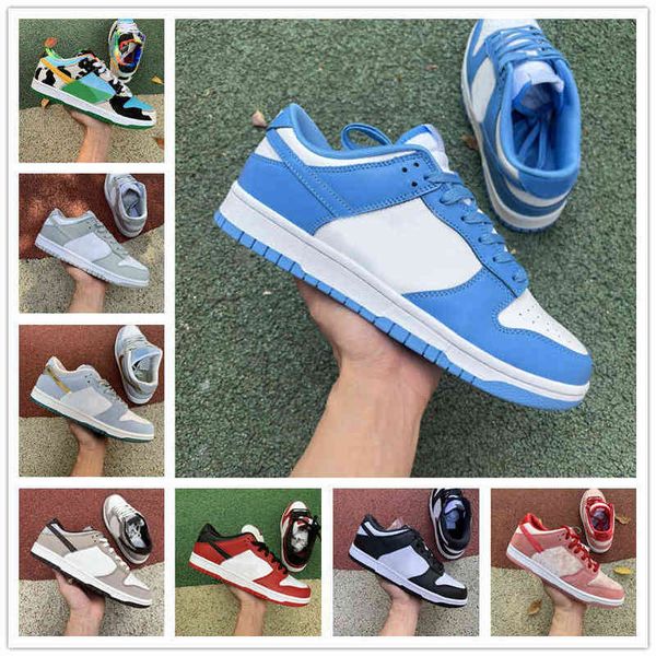

2022 unc mens women casual shoes sb dunksb low triple black white wolf grey fog dust court purple green glow hyper cobalt sbdunk strangelove