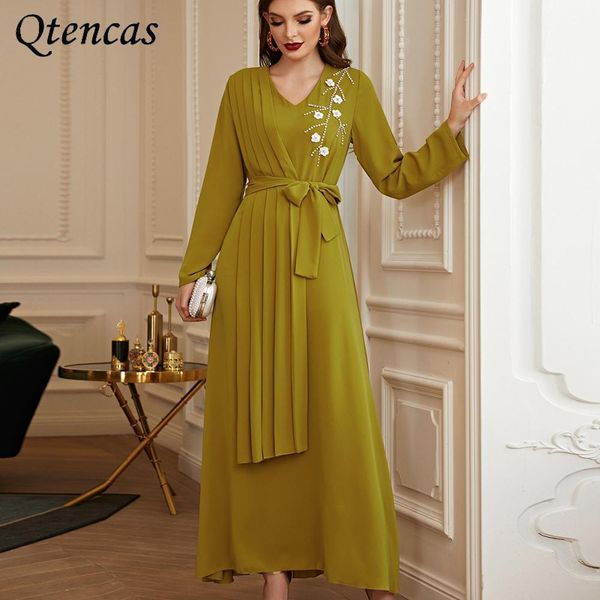 

vestidos largos caftan kaftan muslim dresses for women turkey abaya dubai hijab dress arabic islamic clothing djellaba femme, Red