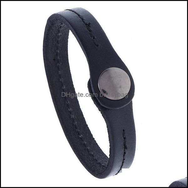 

charm bracelets arrival men leather minimalist handmade braclet male hand jewelry accessories psera hombre bdesybag dhdou, Golden;silver