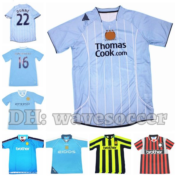 

94 96 98 99 01 07 08 11 12 soccer jerseys retro maillot classic vintage camisetas football shirts uniforms men home away mans dunne kun ague, Black;yellow