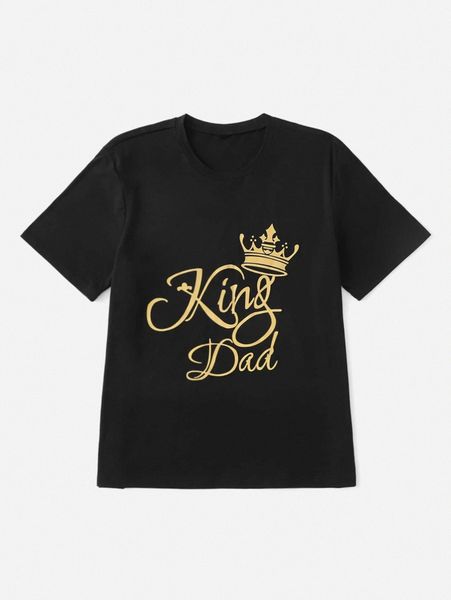 

men crown & letter graphic tee m8mh#, White;black