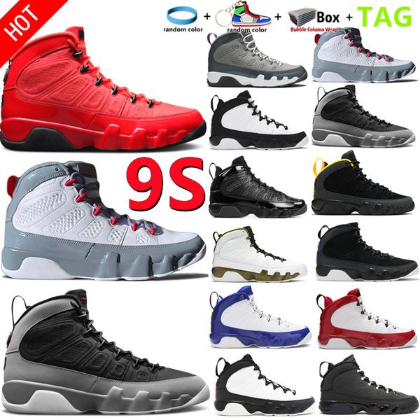 

2022 9 ix 9s men basketball shoes bred university gold yellow racer blue gym chile fire red particle cool grey unc white anthracite statue m