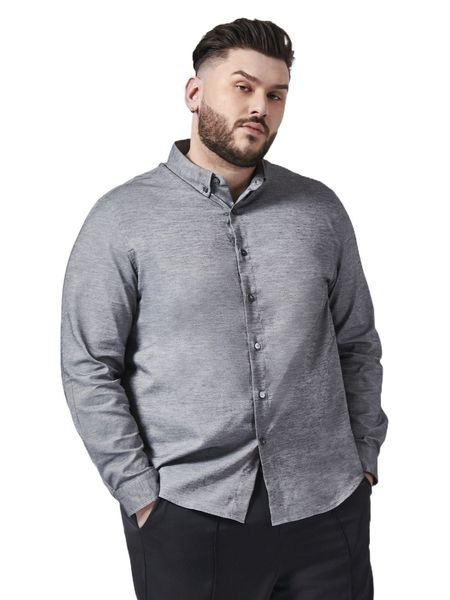 

extended sizes men solid button down shirt z1kb#, White;black