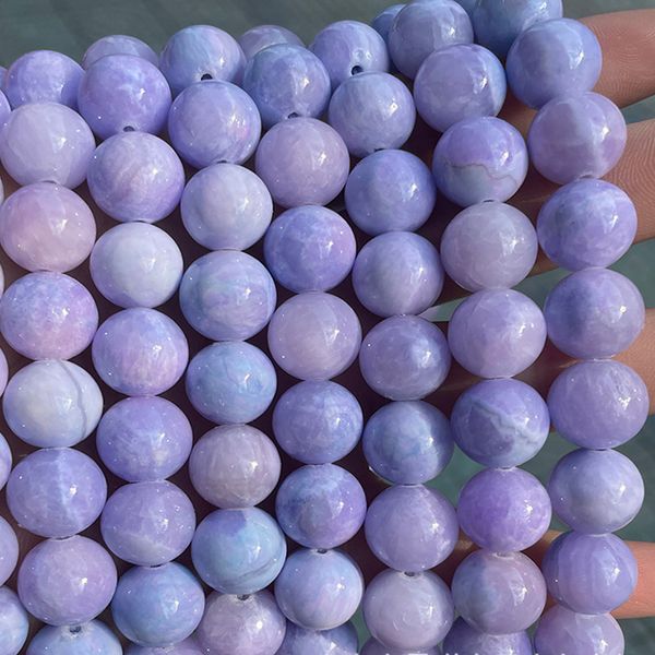 

6/8/10/12mm dream persian jade lavender stone beads for jewelry making loose spacer gemstone bead diy bracelet necklace 15'', Black