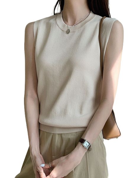 

dazy round neck knit k350#, White;black