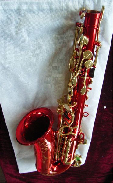 high grade red body gold lacquer keys alto saxophone
