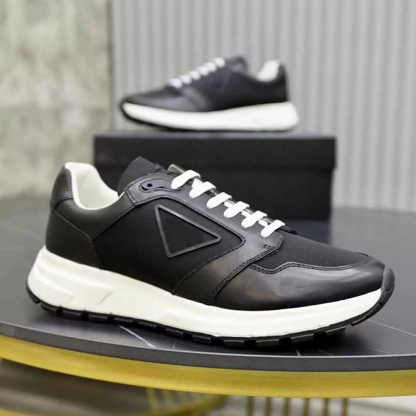 

new season prax 1 sneakers shoes men triangle rubber platform sole outdoor trainers lace up skateboard comfort jogging walking eu38-46, Black