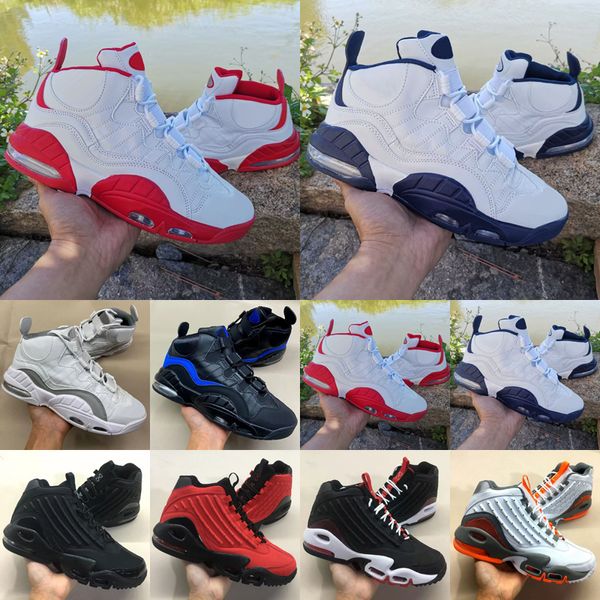 Scarpe da basket di alta qualità Penny Hardaway 24 Barrage Mid 2 White Military Blue Varsity Red Suede Black Bred Hyper Royal Speed Turf scarpe da ginnastica sportive Sneakers