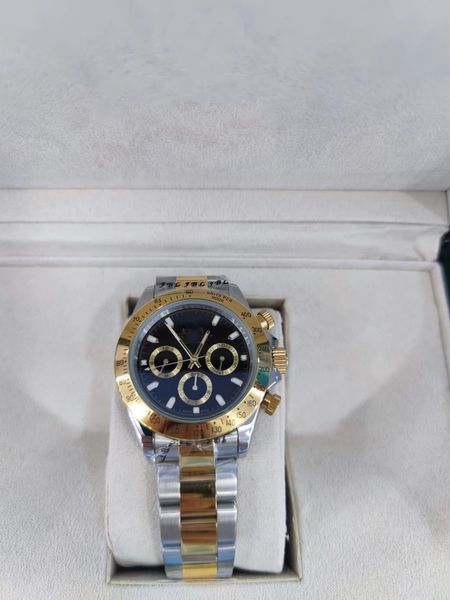 

with original box watch 40mm 116503 116509 116523 sapphire 18k yellow gold no chronograph mechanical automatic mens watches 20 colors, Slivery;brown