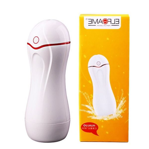 

50% off discount zini hualuo vibrating airplane cup men's masturbator full automatic electric sounding cup fun products couple's s, White