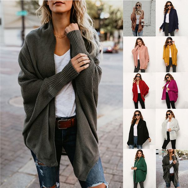 

women's knits & tees solid color hook hollow new knitwear cardigan large size elastic loose long sweater jacket acrylic  autumn, White