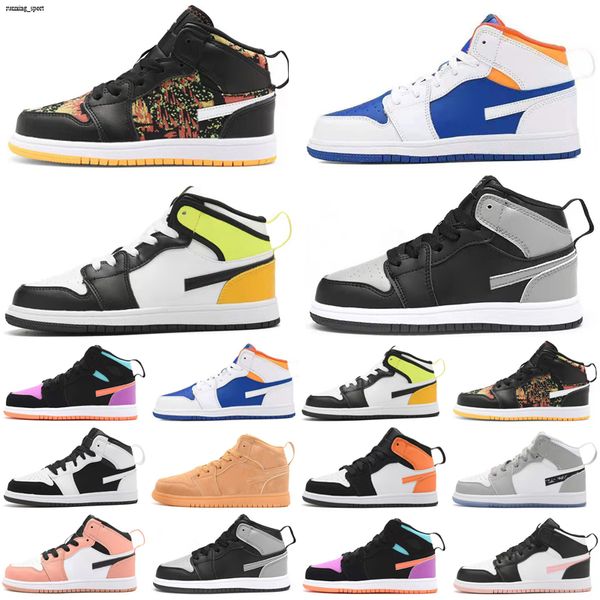 

kids designer basketball shoes boys and girls youth children sports sneakers athletic outdoor fashion trainers eur 24-35, Black