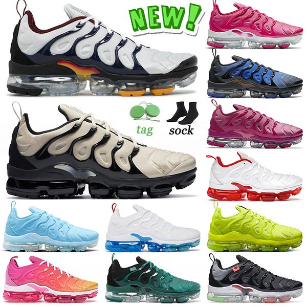 

new arrival tn plus size 13 running shoes platinum midnight navy light bone white university blue tennis ball atlanta knicks vibes mens wome