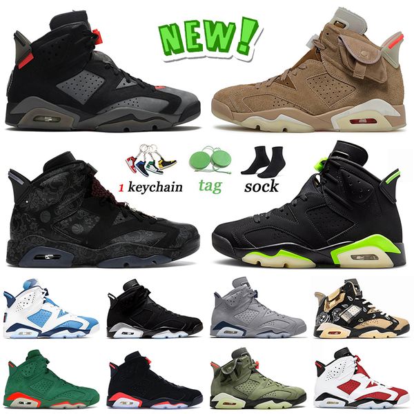 

2022 new jumpman 6 6s basketball shoes og british khaki singles day triple black electric green unc metallic silver georgetown dmp cactus ja