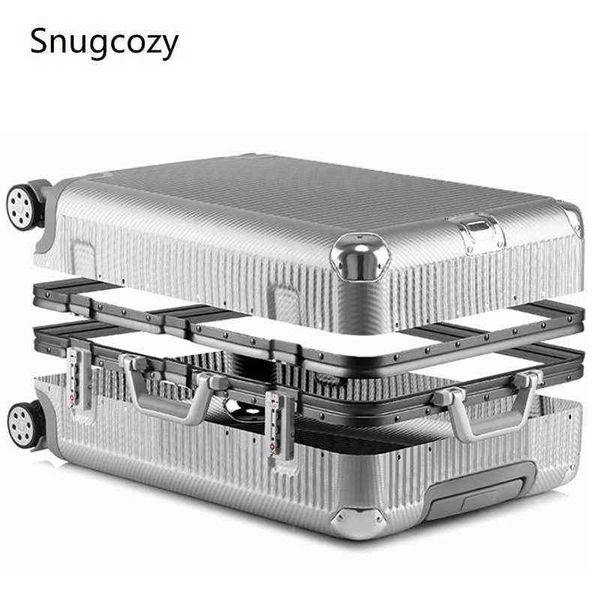 SnugCozy Aluminium Frame Hardside Travel São em bolsas de rodas Super moda Novo girador de bagagem de bagagem J220708 J220708