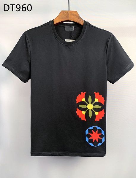 

dsq icon men's t-shirts designer print letter men tees paris cotton polos man women clothing fashion brand t shirt d960, White;black