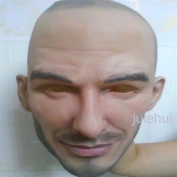 

2018 halloween party cosplay famous man david beckham face mask latex p259z