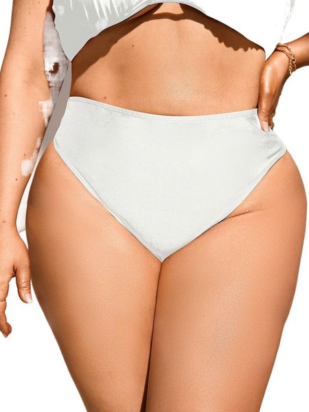 

plus sparkly glitter bow back bikini bottom j4ty#, Black