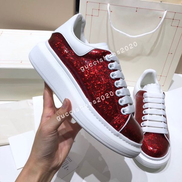 

men casual shoes women travel leather sneaker cowhide fashion lady designer running trainers woman shoe platform sneakers, Black;red